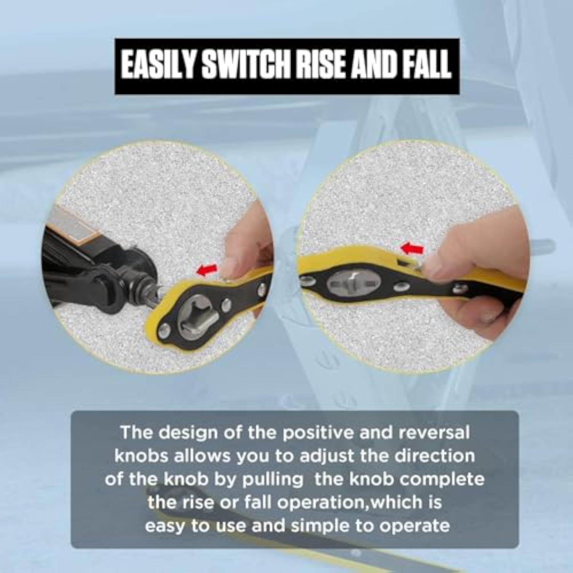 Original Universal Car Scissor Jack with Ratchet Wrench