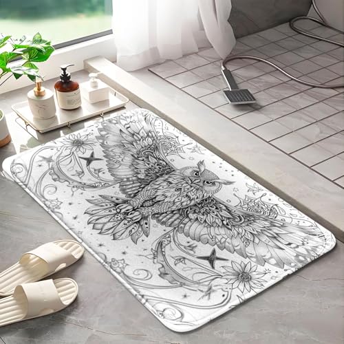 Tapis de bain mousse mémoire de forme pour sortie de douche