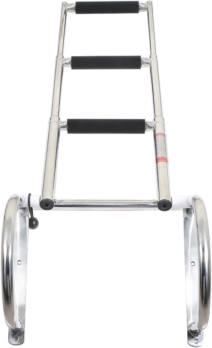 3 Steps Stainless Steel Telescoping Ladder Boat Ladder Folding Dock Ladder Replacement for Marine Boat Yacht Swimming Pool