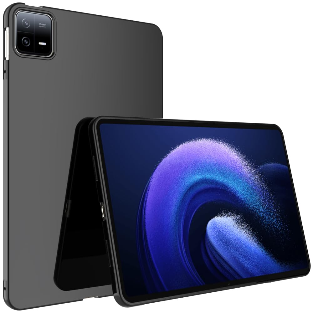 Case for Xiaomi Pad 6 / Pad 6 Pro 11.0 inch 2023, [Lightweight + Protective] Shockproof Soft Ultra Slim Cover, Black Xiaomi Pad 6 / Pad 6 Pro 11" 2023 Black