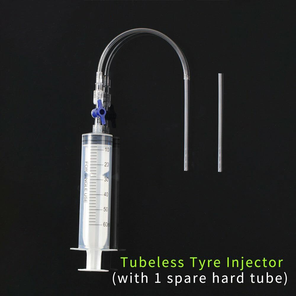 XBERSTAR Tubeless Tire Sealant Injector Bike Tubeless Tyre Oil Sealant Injector Syringe Tool Bicycle Tire Filling (Tubeless Tire Sealant Injector) - Image 2