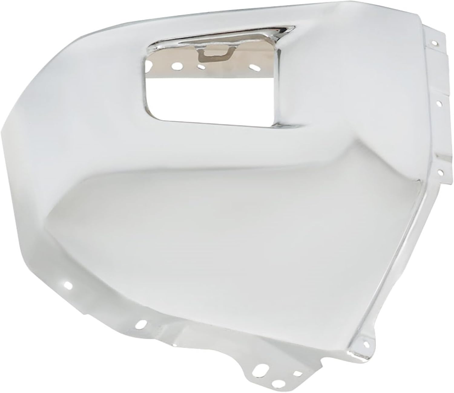 wflnhb chrome steel front passenger side bumper end cap without park assist hole replacement for tundra 2014-2021 521120c040 to1005184