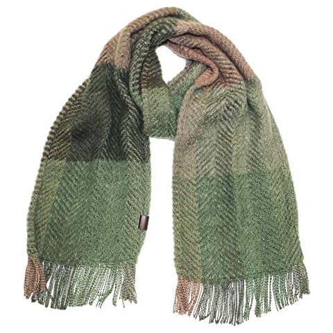Heritage Traditions Herringbone Tweed Large Scarf (Green) Cover