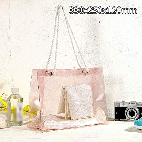 Bolsa feminina de viagem portátil impermeável transparente bolsa de armazenamento de praia bolsas de