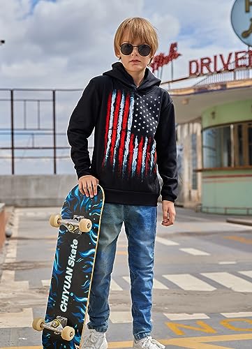 Goodstoworld Boys Girls Warm Fleece 3D Graphic Hoodies Sweatshirt with Pockets Size 5-16 Years4