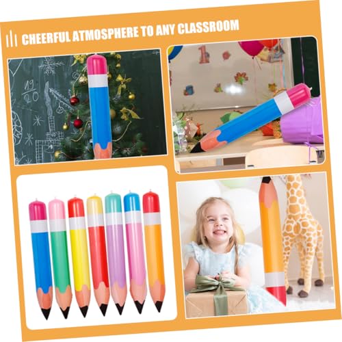 Décorations de fête crayons géants en PVC résistant pour intérieur - 3