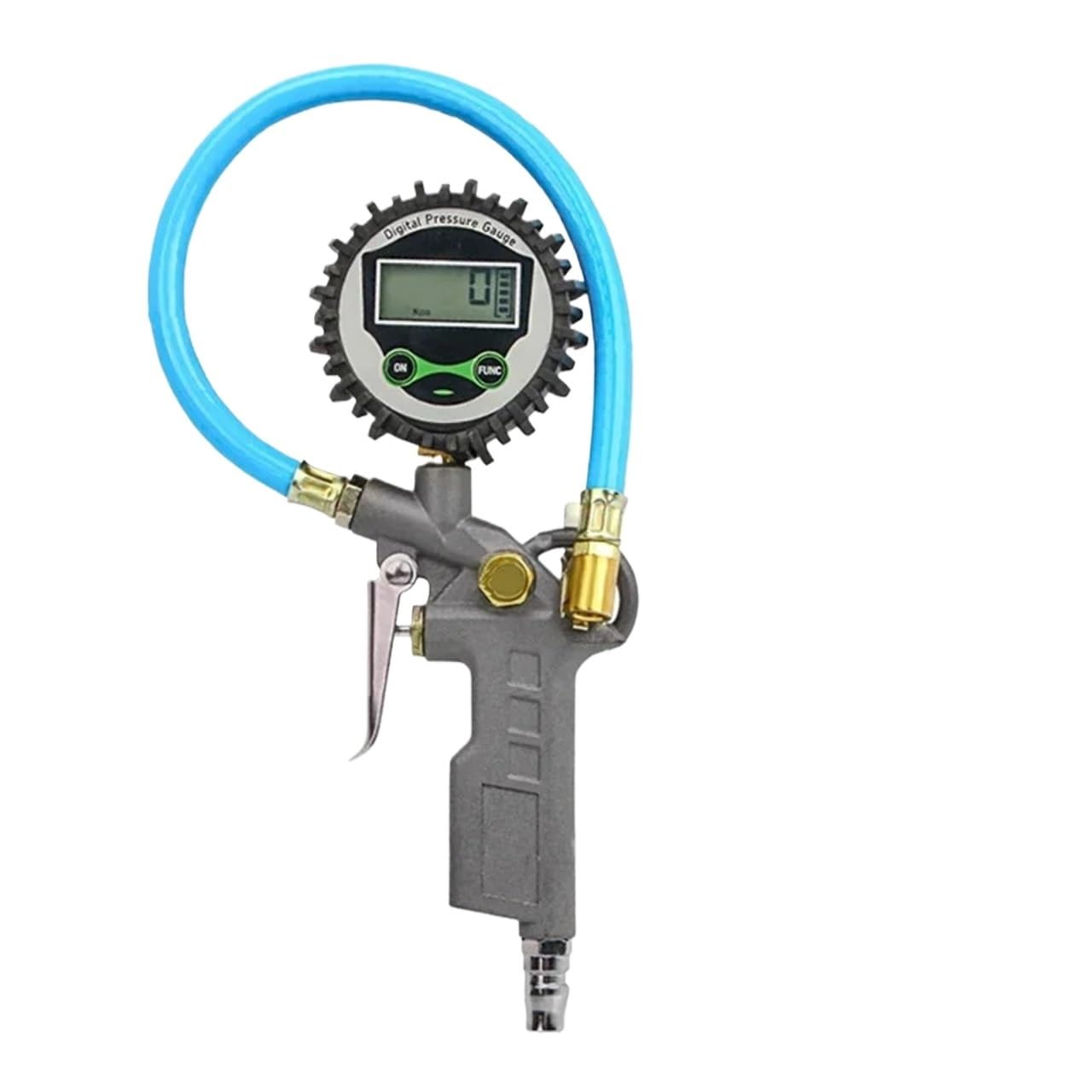 Reloj electrónico digital de presión neumáticos coche, inflable, para medir la del aire,Modulación de precisión(Grey 1PCS)