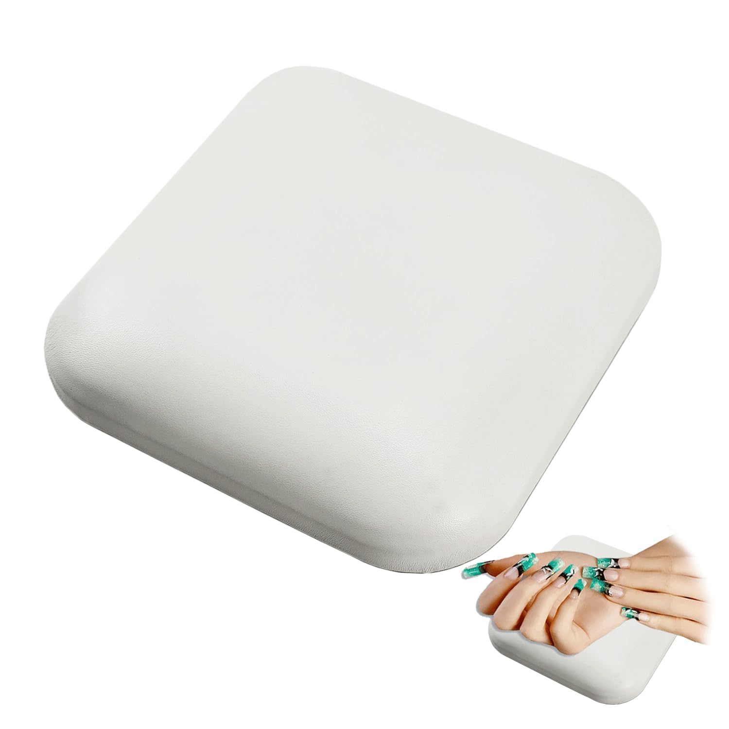 Poggiabraccio per Unghie per Gomito,Cuscino per Bracciolo per Unghie per GomitiPoggiamano per Unghie Quadrato Morbido Per Nail Art Per Manicure Per Unghie,Cuscino Per Poggiamano Per Salone di Manicure