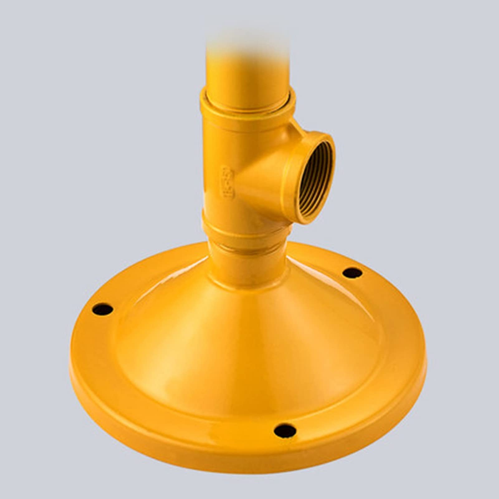 Station de Lavage Oculaire d'urgence Acier Inoxydable Station de Lavage Oculaire Montée sur Piédestal avec Grand Bol de Lavage des Yeux (Couleur Jaune)