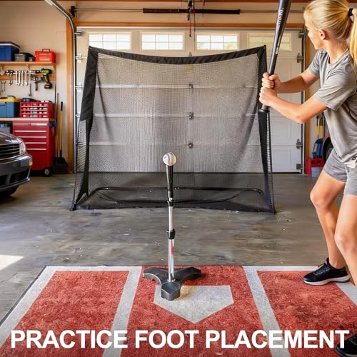 ActiveTrail Anti-Slip Baseball Hitting Mat & Softball Training Mat - Thickened Batting Cage Mat for Stance Practice, 6.5 x 4 Feet by ActiveTrail - Image 4