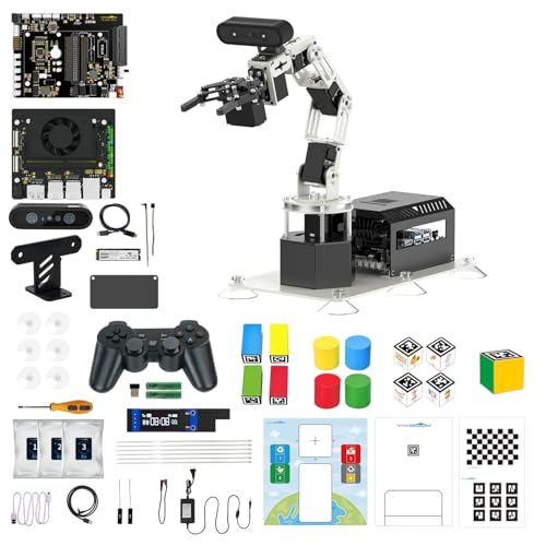 Image of Yahboom ROS2 Robot Car Ackerman Steering Chassis,AI Visual Recognition Embodied Intelligence AI for Jetson Nano B01 4GB,AI Voice Interaction(Superior Ver with Nano-4GB)
