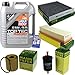 Produktbild QR-PARTS 69386339 Filter Set Inspektionspaket 5 Liter Motoröl Top Tec 4200 5W-30 MANN-FILTER Innenraumfilter Kraftstofffilter Luftfilter Ölfilter