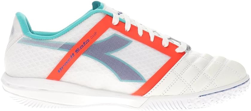 Diadora Brasil Sala Cup Men's Indoor Soccer Shoes - Soft Leather Interior, Breathable Mesh Exterior, Optimum Grip for Futsal