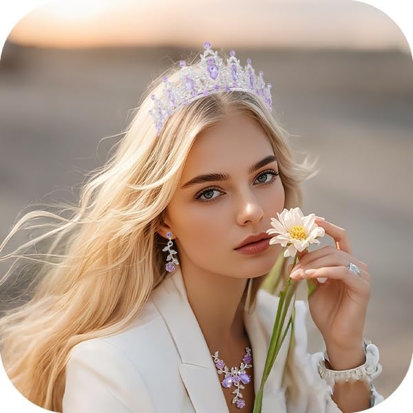 Kamirola - Queen Crown and Tiaras Princess Crown for Women Crystal Headbands for Bridal, Princess for Wedding and Party - Image 4