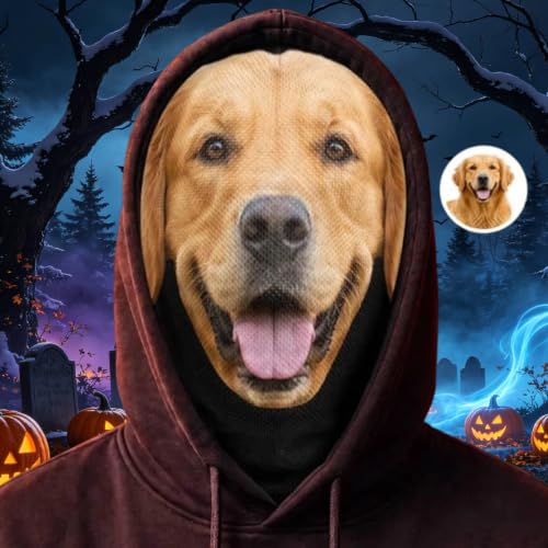 3D Dog Balaclava Face Mask Ugly Realistic Halloween Cosplay Accessories - image 4