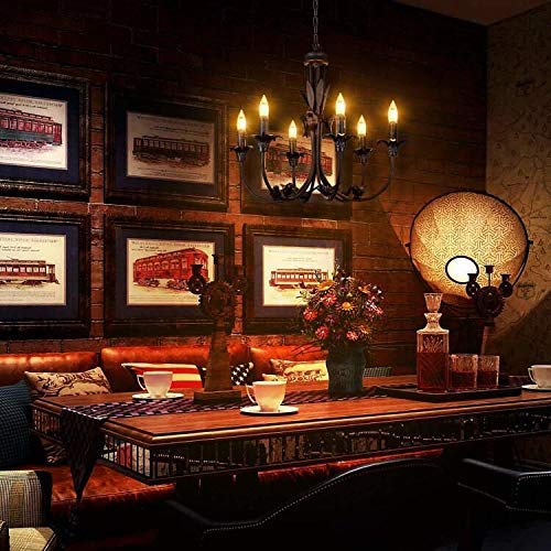 Chrasy 5-Pack 4W E14 Filament Bulb 360Lm (45 Watt Equivalent) E14 Base Led Bulb Edison Light Bulb C35 Vintage Edison Bulb Candle Light Warm White 3000K Ac 110V #TOP5