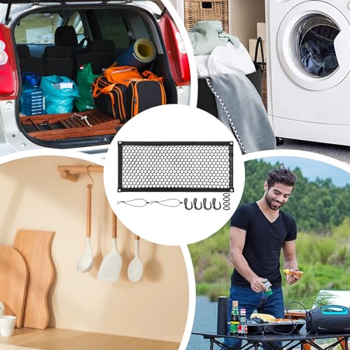 Filet de rangement pour coffre extensible à haute résistance de charge