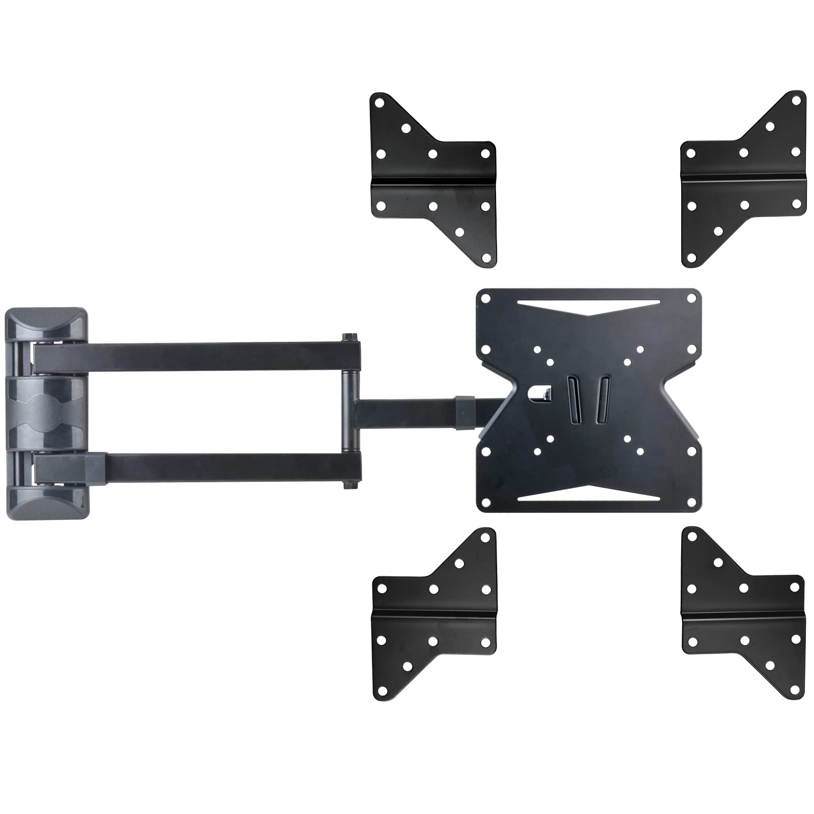 Drall Supporto Universale da Parete per TV - Supporto Girevole e inclinabile - per 15-55 Pollici LED LCD OLED TV Curvo 4K 3D HD - Fino a 40 kg - VESA 100 200 400 Nero Modello: S89B-AD7B