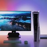 Geekria Przezroczyste płytki ochronne kompatybilne z konsolą PS5, PlayStation 5 w wersji Disc Edition, twarde, odporne na wstrząsy panele boczne ABS, wymienne akcesoria do gier (czarne)
