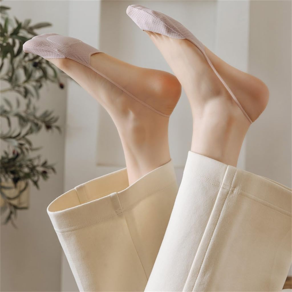 Sling Strap Half Palm Sock Cotton Pad Sweat Wicking and Invisible Shallow Mouth Boat Socks