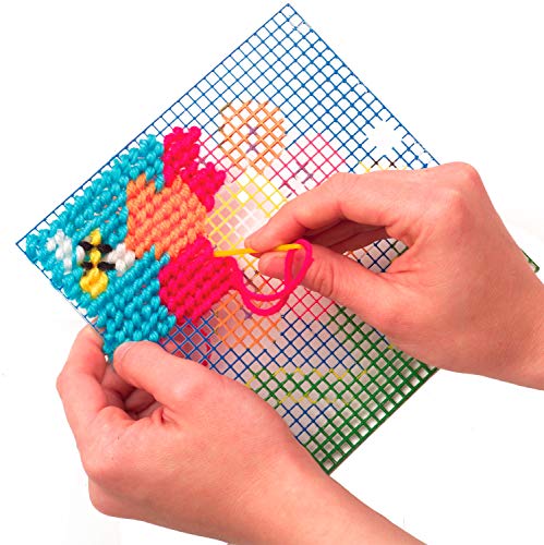Image of Alex Craft Simply Needlepoint Flower Kids Art and Craft Activity, Gift for Beginners in Needlepoint, A Skill that Lasts a Lifetime, for Ages 5 and up (Pack of 2)