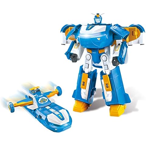 Super Wings 3-in-1 World Aircraft Transforming Robot mit Licht- und Soundeffekten Cover