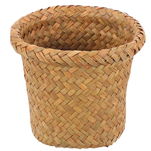 Cabilock Geflochtener Papierkorb Rattan Mülleimer Stroh Abfalleimer Papierkorb Abfallbehälter Pflanzkorb Aufbewahrungskorb Organizer für Zuhause Küche Büro Badezimmer Wohnzimmer Cabilock Geflochtener Papierkorb Rattan Mülleimer Stroh Abfalleimer Papierkorb Abfallbehälter Pflanzkorb Aufbewahrungskorb Organizer für Zuhause Küche Büro Badezimmer Wohnzimmer