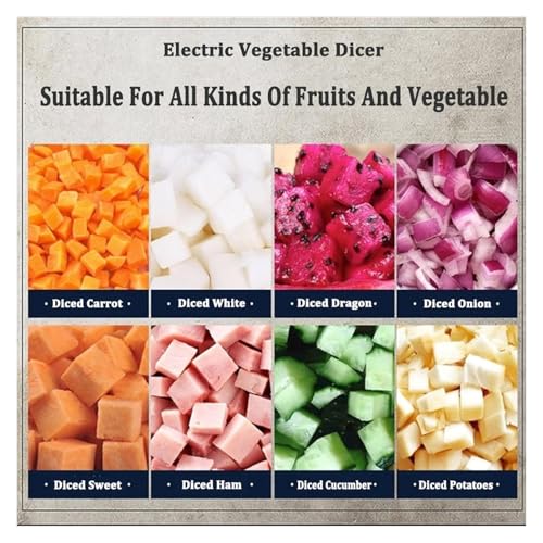 Picadora eléctrica comercial de verduras acero inoxidable miniatura 5