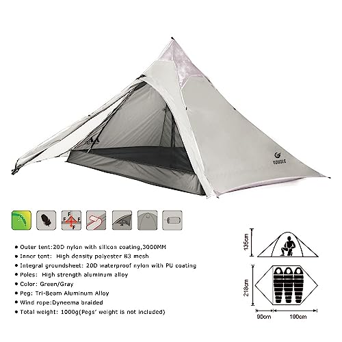 Carpa YOUGLE para 2-3 Personas 4 Estaciones miniatura 4