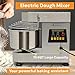 750W Commercial Dough Mixer, 10.5QT Food Spiral Mixer with Dual Rotating Kneading & 10.5QT Food-Grade Stainless Steel Bowl & Timer & Safety Shield, Mixing Machine for Bakery Pizzeria