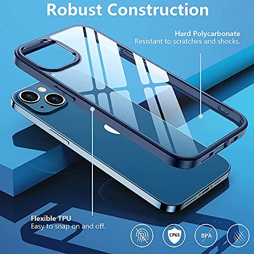 Amozo-Designed-for-iPhone-14-Cover-Ultra-Hybrid-Camera-Protection-Back-Cover-Case-for-iPhone-14-PolycarbonateTransparent-Back-Blue