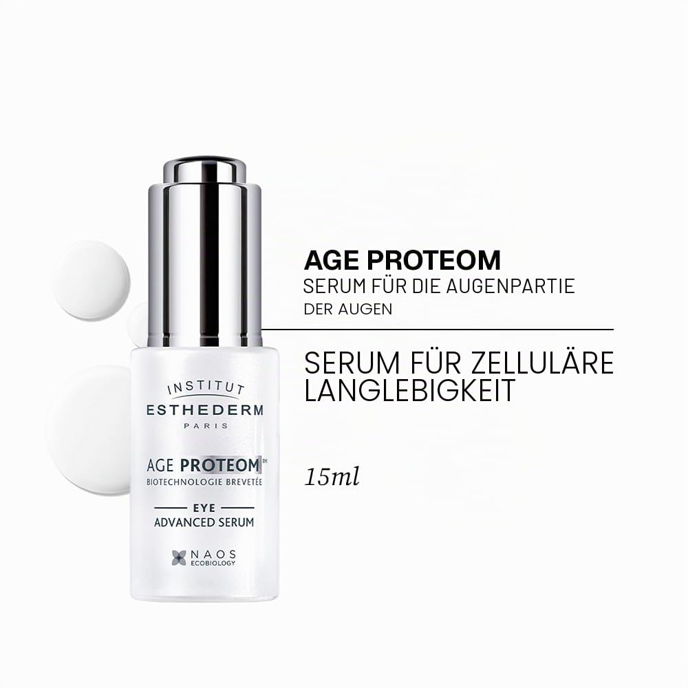 Institut Esthederm - Age Proteom Advanced Serum Eye 15 ml - ist das neue Serum für die Augenpartie der Zellen, getestet für den periokularen Bereich.