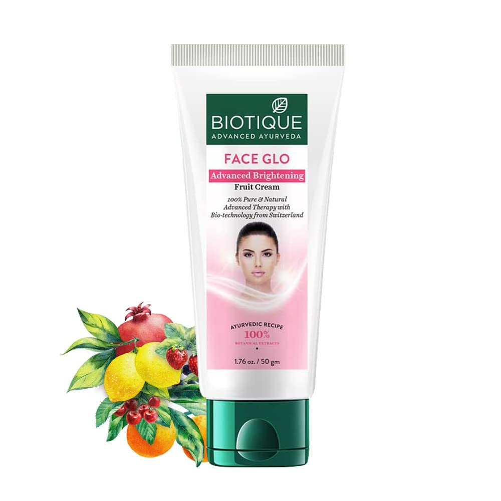 Biotique Face Glo Advance Brightening Fruit Cream | Visibly Flawless Skin | Lightens Skin Tone | 100% Botanical Extracts |... - Review, Price and Buying Guide