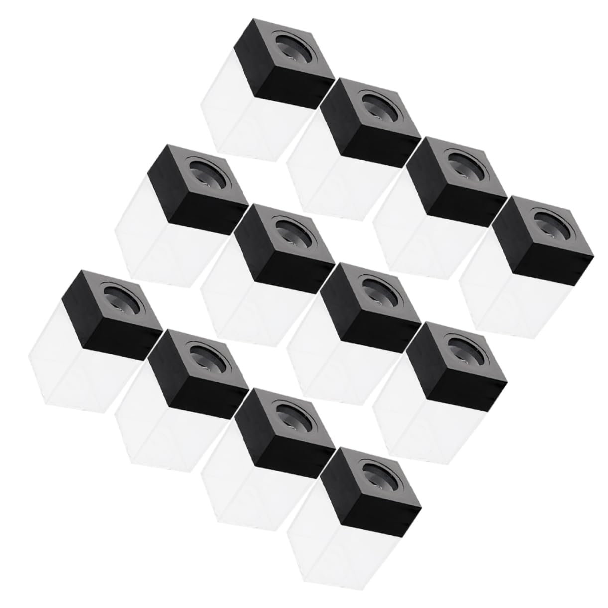Uonlytech 12 Piezas Caja de Clips Magnéticos Portaclips para Escritorio de Oficina Organizador de Plástico para Sujetar Clips Grapas y Chinchetas Contenedor para Decoración de Escritorio