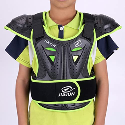 YONGYAO Dzieci Ochronna zbroja Jezdzcy Dzieci Kamizelka ochroniarzy SML Jacket Body Gears-Zielony M