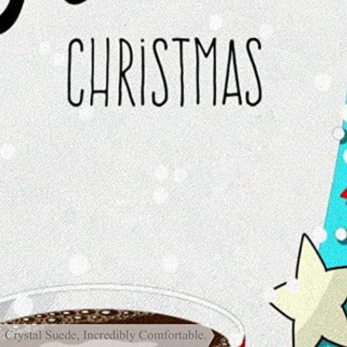 Tapis moderne antidérapant rond 80cm pour décoration de Noël - 7