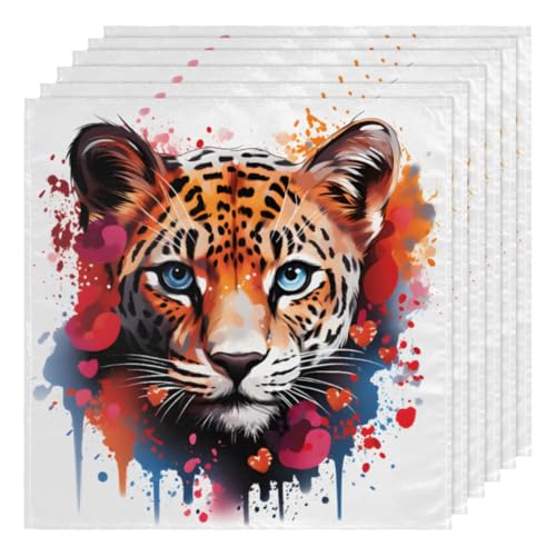 Servilletas de tela set x6 50.5x50.5 cm multicolor miniatura 1