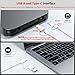 OMOTON Wired Keyboard for Mac Devices ONLY with Dual Interface, Comfortable Typing Angle & Stable Connection, Compatible with MacBook, iMac, Mac mini, PC-White