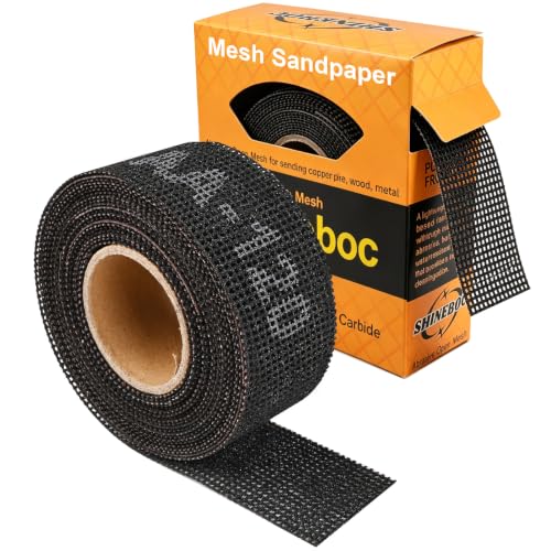 Shineboc 120 Grit Emery Cloth Roll for Copper Pipe Sanding 1-1/2 Inch