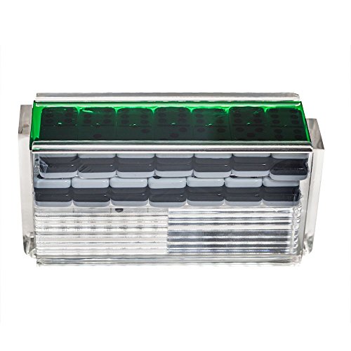 Juego de Domino Doble Seis Jumbo con Racks y Fichas Acrílicas miniatura 2