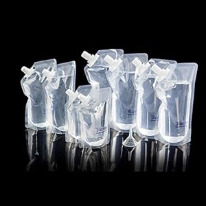 BLASANI Concealable Cruise Ship Rum Sneak Flask Kit Set (4x32oz, 2x16oz, 2x8oz)