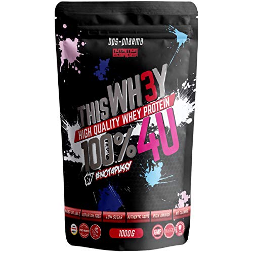 BPS Pharma - WH3Y 4U by #Not4Pussy Whey Protein mit Isolat + 1000g (Vanille Butter Donuts mit Streuseln)
