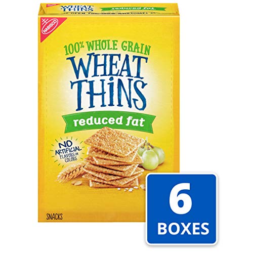Wheat Thins Reduced Fat Whole Grain Wheat Crackers, 6 - 8.5 oz Boxes