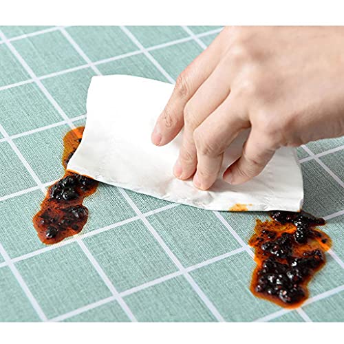 Nappe ovale en vinyle imperméable : protection lavable 4 couleurs pour table de cuisine - 6
