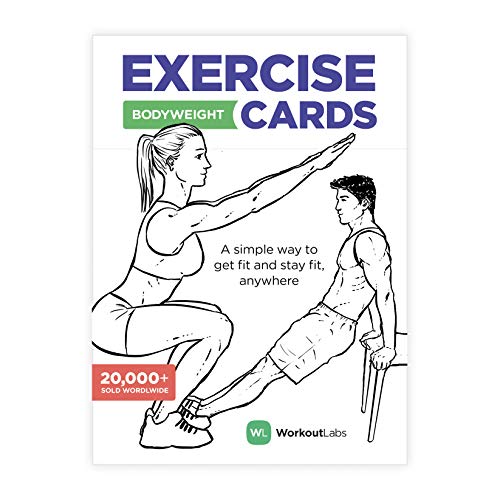 Tarjetas de ejercicios WorkoutLabs u0096 Tarjetas de entrenamiento simples para entrenamientos de peso corporal