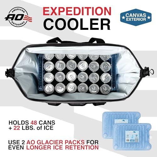 AO Coolers Canvas Soft Cooler with High-Density Insulation, Charcoal, 48-Can - 3