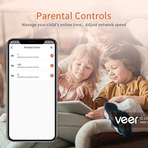 Image of Tenda Nova MW5G Whole Home Mesh Wi-Fi System, 3500sq Wi-Fi Coverage, Two Gigabit Ports, Work with Amazon Alexa, Parental Controls, Easy Set Up, Router and Wi-Fi Booster (Pack of 3)