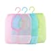 Yosoo 3pcs Colorful Hanging Mesh Bag, Bathroom Shower Storage Organizer Set Hamper Bag Closet Rack Clothes Clip Collection Bag Laundry Basket