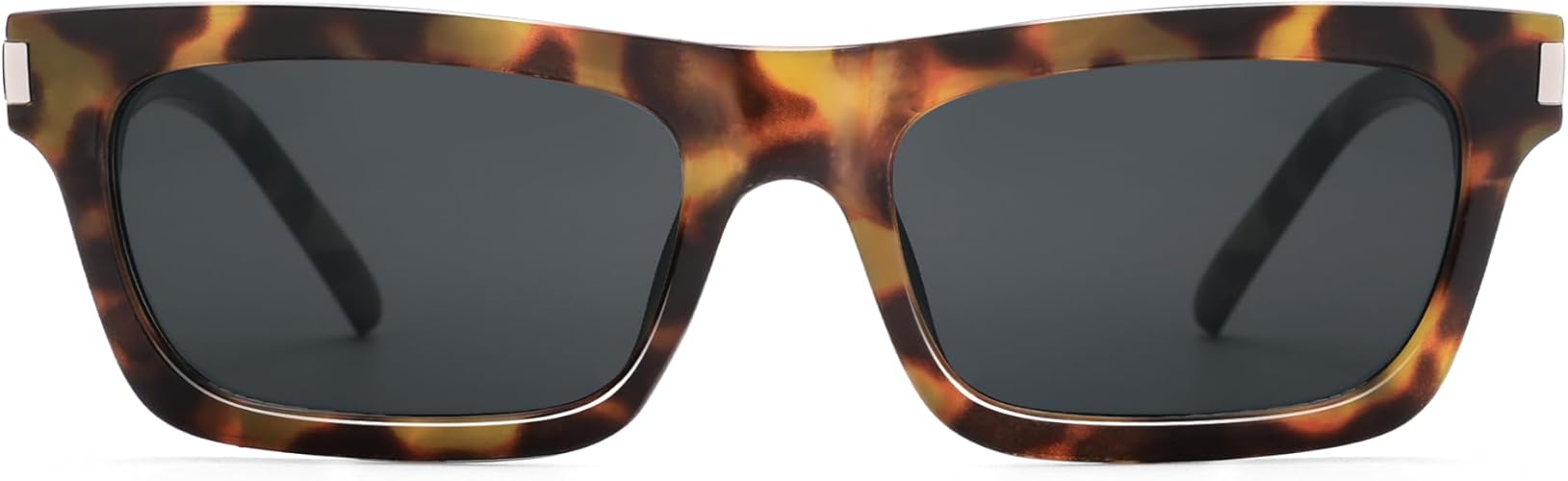 Retro Rectangular Sunglasses for Women Men Trendy Narrow Vintage Wide 90s Revival Sunnies AP3752