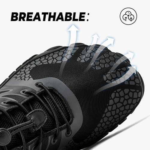 HOBIBEAR Wide Toe Box Barefoot Shoes for Men Women Gym Minimalist Cross-Trainer Running Hike Grounded Footwear Non Slip Zero Drop2